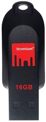 Strontium POLLEX FLASH DRIVE 16 GB Pen Drive(Black)
