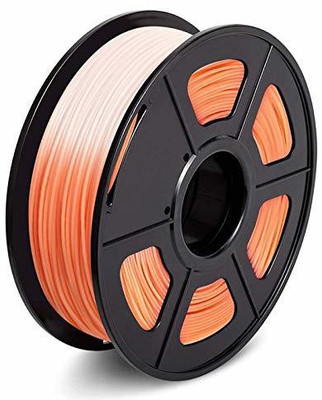 Sunlu Color Changing Filament Orange, PLA Filament 1.75mm Color Change with Temperature, 3D  1KG Printer Filament(Orange)