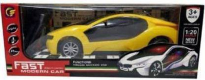 SNM97 Wireless Remote Control Fast Modern Car With 3D Light CAR_RC_SNM67(Yellow)