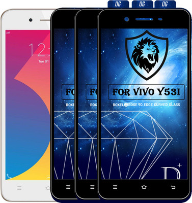 MaxR Edge To Edge Tempered Glass for Vivo Y53I(Pack of 3)