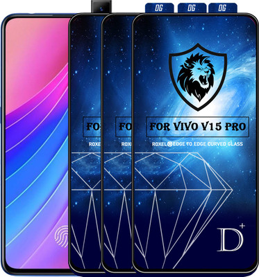 MaxR Edge To Edge Tempered Glass for Vivo V15 Pro(Pack of 3)