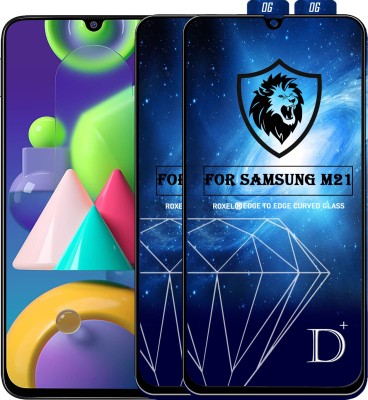 Roxel Edge To Edge Tempered Glass for Samsung Galaxy M21(Pack of 2)