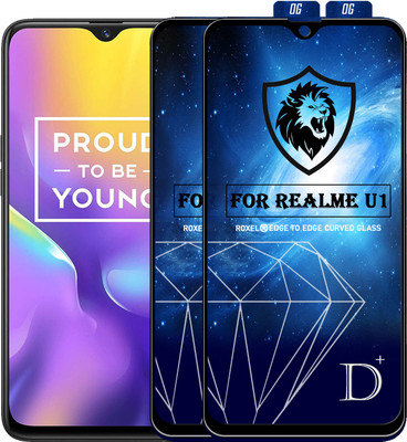MaxR Edge To Edge Tempered Glass for Realme U1(Pack of 2)