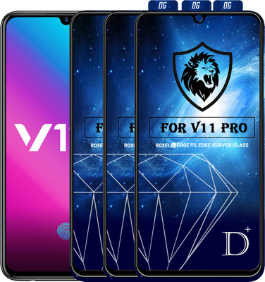MaxR Edge To Edge Tempered Glass for Vivo V11 Pro(Pack of 3)