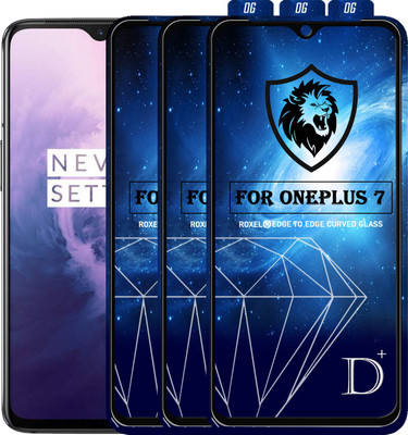 MaxR Edge To Edge Tempered Glass for Oneplus 7(Pack of 3)