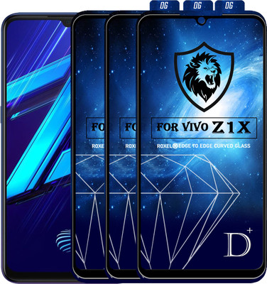 Roxel Edge To Edge Tempered Glass for Vivo Z1X(Pack of 3)