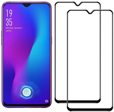 MobiTracs Edge To Edge Tempered Glass for OPPO R17 | 11D Premium Quality Full Glue 9H Hardness Anti Scratch Full Edge(Pack of 2)