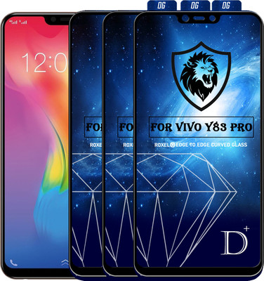 MaxR Edge To Edge Tempered Glass for Vivo Y83 Pro(Pack of 3)
