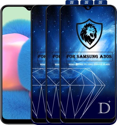Roxel Edge To Edge Tempered Glass for Samsung Galaxy A30S(Pack of 3)