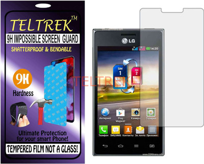 TELTREK Tempered Glass Guard for LG OPTIMUS L5 DUAL E615 (Flexible, Unbreakable)(Pack of 1)