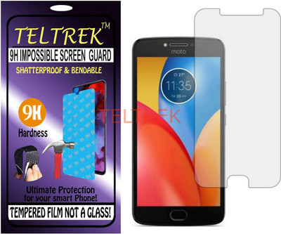 TELTREK Tempered Glass Guard for MOTO E4 PLUS (Flexible, Unbreakable)(Pack of 1)
