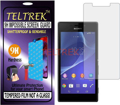 TELTREK Tempered Glass Guard for SONY XPERIA M2 (Flexible, Unbreakable)(Pack of 1)