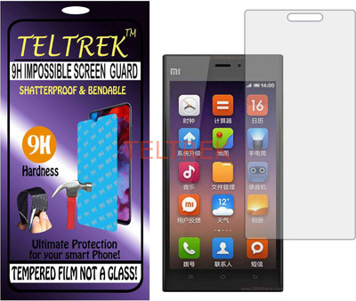 TELTREK Tempered Glass Guard for MI 3 (Flexible, Unbreakable)(Pack of 1)