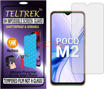 TELTREK Tempered Glass Guard for REDMI POCO M2 (Flexible, Unbreakable)(Pack of 1)