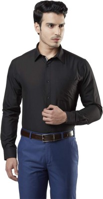 Saiprathik Collections Men Solid Formal Black Shirt