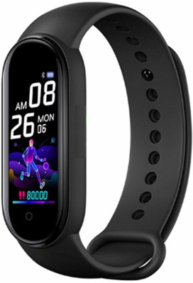 shoptoshop M5G Smart Band Fitness Tracker Watch(Black Strap, Size : Free)
