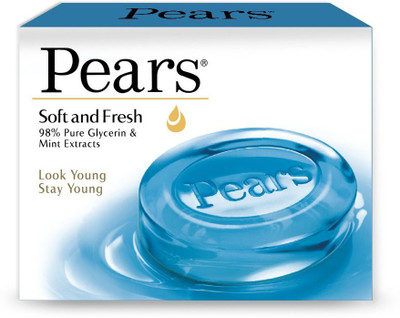 Pears Soft & Fresh Soap Bar, 6x75 g Multipack(6 x 75 g)