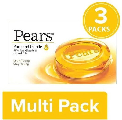 Pears Soap Bar - Pure & Gentle, 3x50g(3 x 50 g)