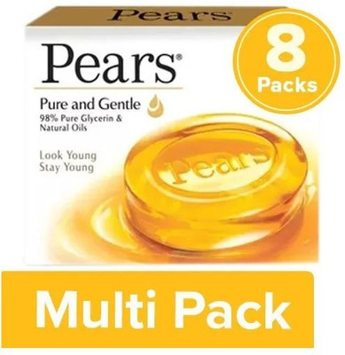 Pears Soap Bar - Pure & Gentle, 8x50g(8 x 50 g)