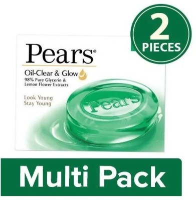 Pears Oil Clear & Glow Soap Bar, 2x75 g Multipack(2 x 75 g)