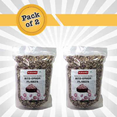 PURAMIO Fried Onion Flakes, 450gm (Pack Of 2)(2 x 450 g)