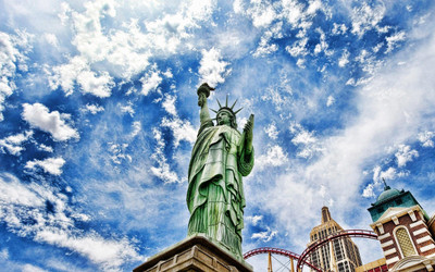 anshul internet point 45.72 cm STATUE OF LIBERTY 6 Self Adhesive Sticker(Pack of 1)