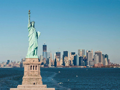 anshul internet point 45.72 cm STATUE OF LIBERTY 4 Self Adhesive Sticker(Pack of 1)