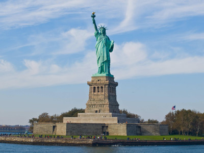 anshul internet point 45.72 cm STATUE OF LIBERTY 1 Self Adhesive Sticker(Pack of 1)
