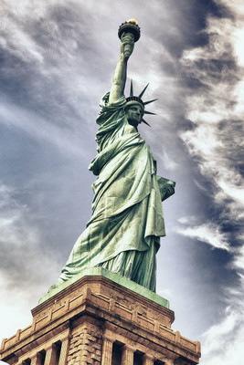 anshul internet point 45.72 cm STATUE OF LIBERTY 5 Self Adhesive Sticker(Pack of 1)