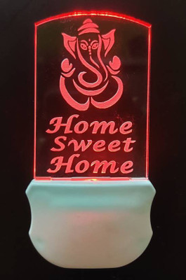 PR Prashant Acrylic Magic Night Lamp 3D Home Sweet Home Shape Beautiful Illumination Automatic on/Off Smart Sensor for Bedroom with 7 Color LED Changing Light Night Lamp(12 cm, White) PR Prashant Acrylic Magic Night Lamp 3D Home Sweet Home Shape Beautiful Illumination Automatic on/Off Smart Sensor for Bedroom with 7 Color LED Changing Light Night Lamp(12 cm, White)