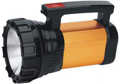 iDOLESHOP Laser with Blinker Rechargeable Waterproof Torch Torch(Gold, 21.5 cm, Rechargeable)