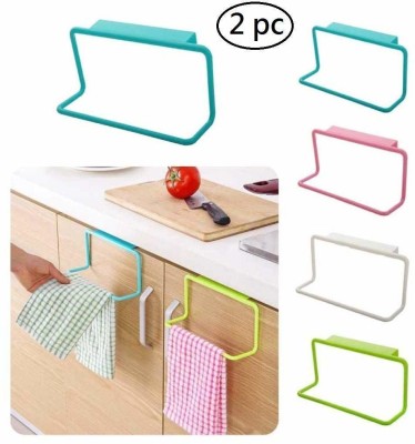 Padchaaya Simple Smart Hook Design Multipurpose Cabinet Door Cupboard Drawers Shelf Multicolor Towel Holder(Plastic)