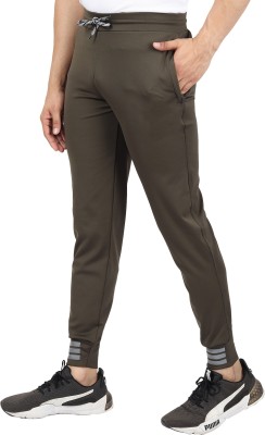 Le Maroco Solid Men Green Track Pants