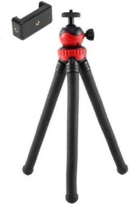 UKRAINEZ 12 Inch Tripod with Flexible Stand , Octopus Camera Tripod Bundle with 360 Degree Detachable Ball Head and Mobile Phone Holder for Mobile Phones and Camera , DSLR and GoPro Tripod, Tripod Kit (Black, Supports Up to 1500 g) Tripod(Black, Supports Up to 1500 g)