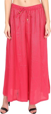 TNQ Flared Women Pink Trousers