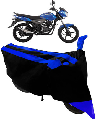 Flipkart SmartBuy Two Wheeler Cover for Bajaj(Discover, Black, Blue)