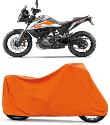 BikenWear Waterproof Two Wheeler Cover for KTM(RC 200, Orange)