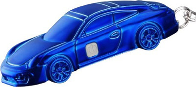 GREYFIRE USB Rechargeable Mini Sport Car Shape Metal Windproof Keychain Cigarette Lighter(Blue)