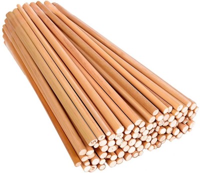 PRANSUNITA Bamboo Sticks 9inches, Unfinished Sticks, Pack of 100 , Used In Diy Projects, Model Making, Art & Craft, Ice Cream etc