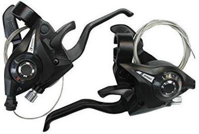 RESHNE 2Pcs/Pair MTB Bicycle Break Gear Shifter Brake 3 X 7 21 Speed Mountain Bike Bicycle Brake Disk