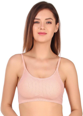 TOMKOT Women Full Coverage Lightly Padded Bra(Beige)