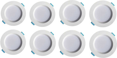 M.V.L 9 W Basic Decorative Plug & Play Decorative Bulb(White, Pack of 8)