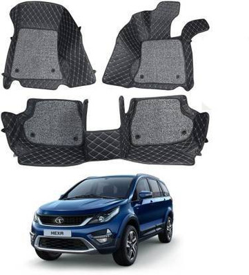 CARSHADE Leather 7D Mat For  Tata Hexa(Black)