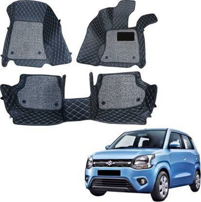 CARSHADE Leather 7D Mat For  Maruti WagonR(Black)