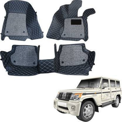 CARSHADE Leather 7D Mat For  Mahindra Bolero(Black)