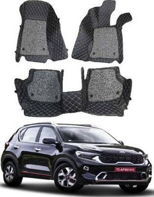 CARSHADE Leather 7D Mat For  Kia Sonet(Black)