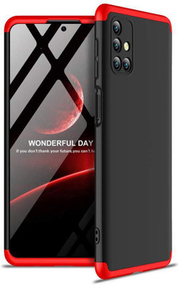 LILLIPUT Back Cover for Samsung Galaxy M51(Red, Black, Camera Bump Protector, Pack of: 1)