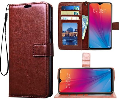 Coverage Flip Cover for Realme C25s / RMX3197(Brown, Dual Protection, Pack of: 1)