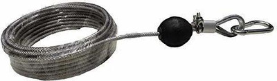 MTU ONLINE STORE GYM MACHINE WIRE WITH COMPLETE LOCKING SYSTEM (6MM 10 MTR ) Climbing Pulley Climbing Pulley(Silver)