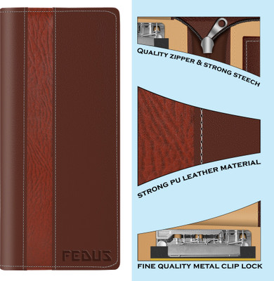 Fedus Leatherette File Folder(Set Of 1, Brown)